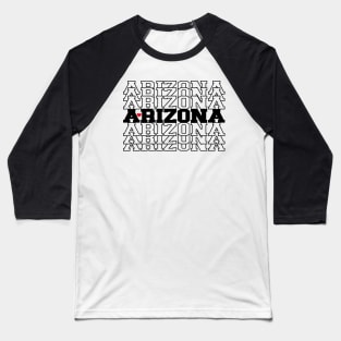 I Love AZ Mirror Words Baseball T-Shirt